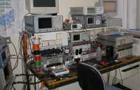 RF test equipment bench